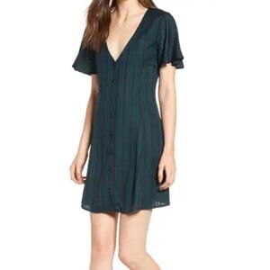 Nordstrom BP Plaid Button Front Dress XXL - NWT